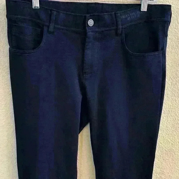 Burberry Brit- Black Skinny Jegging Pant With Ankle Zippers Size Large EUC! - Picture 5 of 11